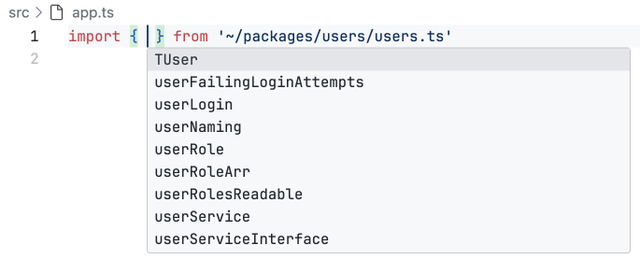 Screenshot of bad variable names.